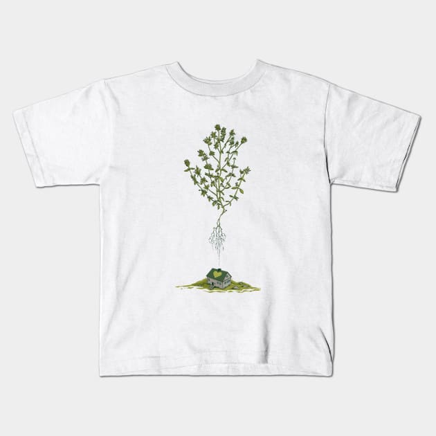 Green house Kids T-Shirt by RobertRichter